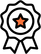badge orange icon badge orange icon