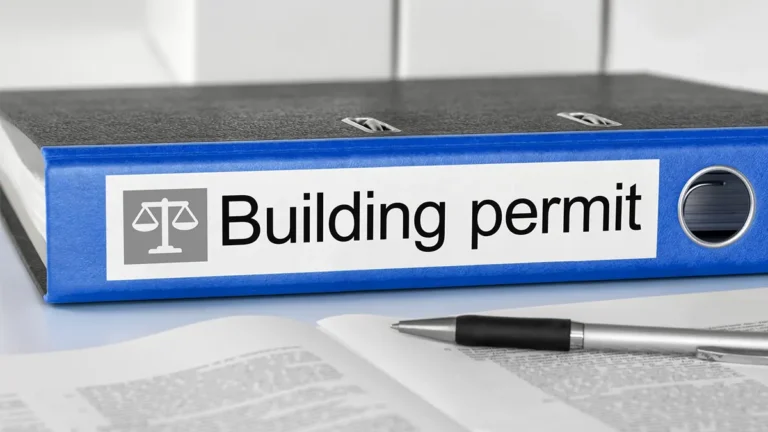 building permit file for kitchen remodel